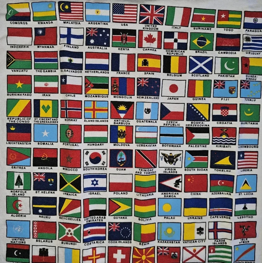 WPI Student Council International Flag T shirt - Picture 3 of 4